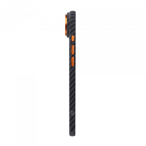 Чохол ArmorStandart LikeCarbon2 SE MagCase для Apple iPhone 17 Air Black Orange (ARM89155)