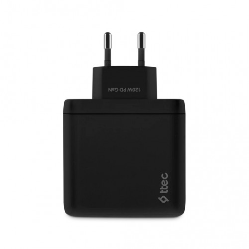 Мережевий зарядний пристрій Ttec SmartCharger Trio GAN 2хUSB-C/USB-A /120Вт Black (2SCG04S)