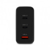 Мережевий зарядний пристрій Ttec SmartCharger Trio GAN 2хUSB-C/USB-A /120Вт Black (2SCG04S)