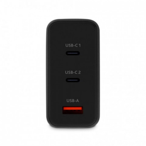 Мережевий зарядний пристрій Ttec SmartCharger Trio GAN 2хUSB-C/USB-A /120Вт Black (2SCG04S)