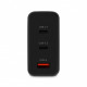 Мережевий зарядний пристрій Ttec SmartCharger Trio GAN 2хUSB-C/USB-A /120Вт Black (2SCG04S)