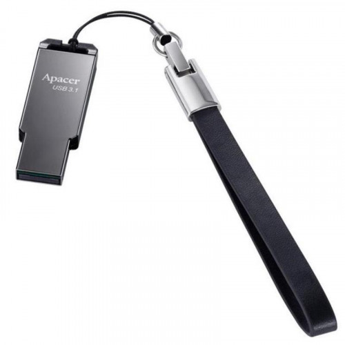 Флеш-накопичувач USB3.2 32GB Apacer AH360 Metal Black (AP32GAH360A-1)