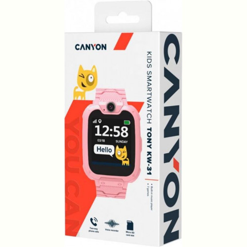 Детские смарт-часы Canyon Tony CNE-KW31RR Pink