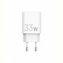 Мережевий зарядний пристрій Sigma mobile X-power 33W GaN, PD, QC (1xUSB-C + 1xUSB-A) White (PS33-01)