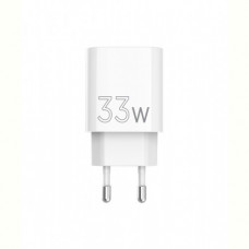 Мережевий зарядний пристрій Sigma mobile X-power 33W GaN, PD, QC (1xUSB-C + 1xUSB-A) White (PS33-01)
