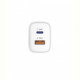 Мережевий зарядний пристрій Sigma mobile X-power 33W GaN, PD, QC (1xUSB-C + 1xUSB-A) White (PS33-01)