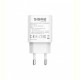 Мережевий зарядний пристрій Sigma mobile X-power 33W GaN, PD, QC (1xUSB-C + 1xUSB-A) White (PS33-01)