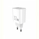 Мережевий зарядний пристрій Sigma mobile X-power 33W GaN, PD, QC (1xUSB-C + 1xUSB-A) White (PS33-01)