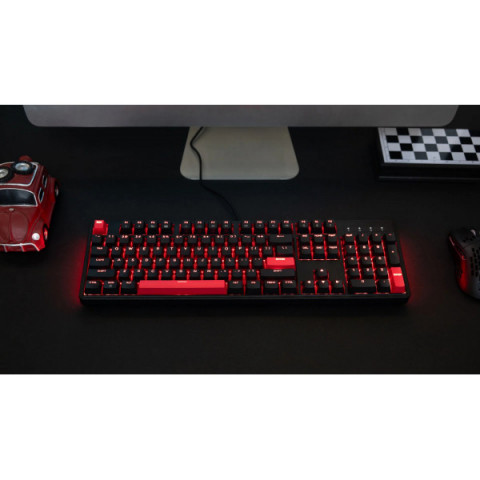 Клавіатура механічна Lemokey X3 104Key, Keychron Brown, USB-A, QMK/VIA, Hot-Swap, EN/UKR, RGB, чорний