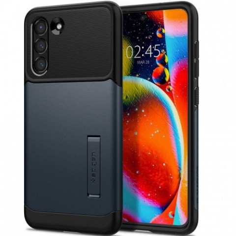 Чохол-накладка Spigen Slim Armor для Samsung Galaxy S21 FE SM-G990 Metal Slate (ACS03152)