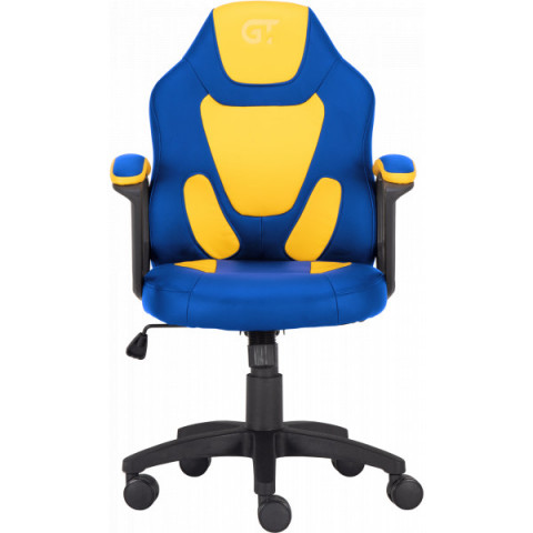 Геймерське дитяче крісло GT Racer X-1414 Blue/Yellow (Kids)