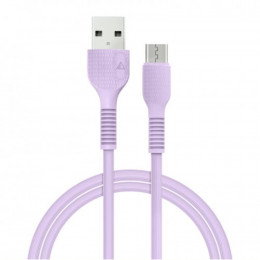 Кабель ACCLAB AL-CBCOLOR-M1PP USB-microUSB 1.2м Purple (1283126518126)