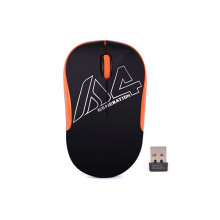 Миша A4-G3-300N USB V-Track  , бездротова, 1000dpi, чорний + помаранчевий