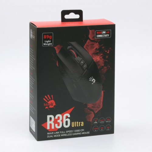 Миша бездротова A4Tech Bloody R36 Ultra Stone Black