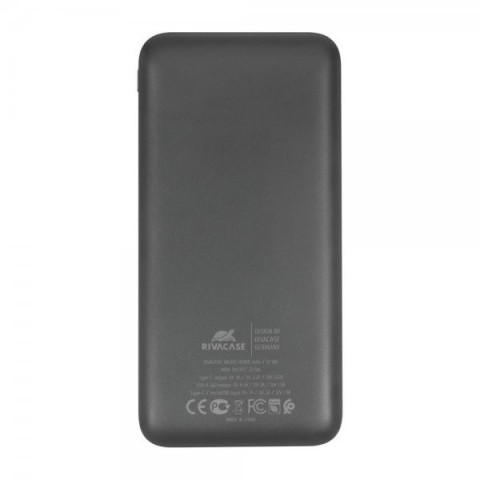 Портативний зарядний пристрій Rivacase, 10000 mA, RIVAPOWER VA2101 (Black)