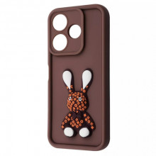 Чохол-накладка Pretty Things Case для Xiaomi Redmi 13 4G/Poco M6 4G/Note 13R Brown/Rabbit