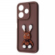 Чохол-накладка Pretty Things Case для Xiaomi Redmi 13 4G/Poco M6 4G/Note 13R Brown/Rabbit