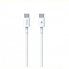 Кабель Proda PD-B83a Type-C - Type-C Fast Charge 60W, 1 м, White