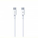 Кабель Proda PD-B83a Type-C - Type-C Fast Charge 60W, 1 м, White