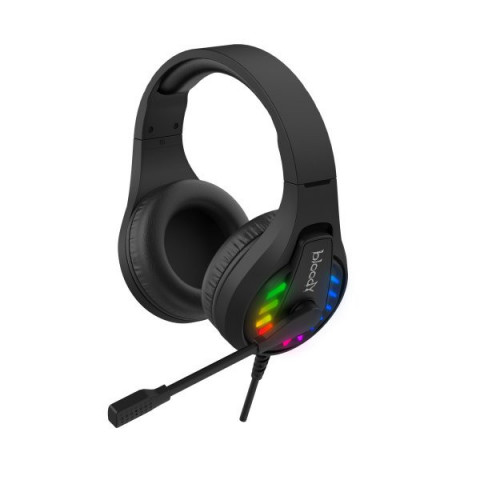 Гарнітура ігрова Bloody G230 з LED підсвічуванням, чорний колір, USB