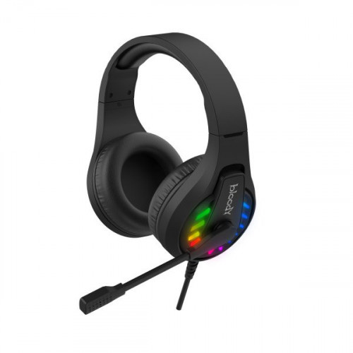 Гарнітура ігрова Bloody G230 з LED підсвічуванням, чорний колір, USB
