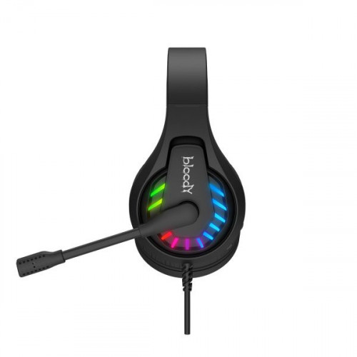 Гарнітура ігрова Bloody G230 з LED підсвічуванням, чорний колір, USB