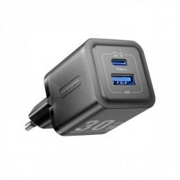 Мережевий зарядний пристрій Vention GaN III PD 30W QC3.0 3A Black (FEQB0-EU)