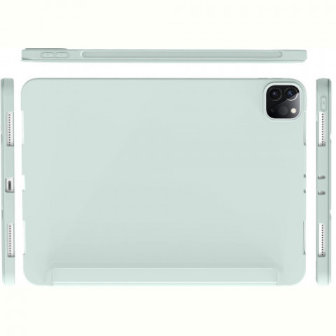 Чохол-книжка BeCover Tri Fold Soft TPU Silicone для Apple iPad Pro 12.9 2020/2021/2022 Light Green (711738)