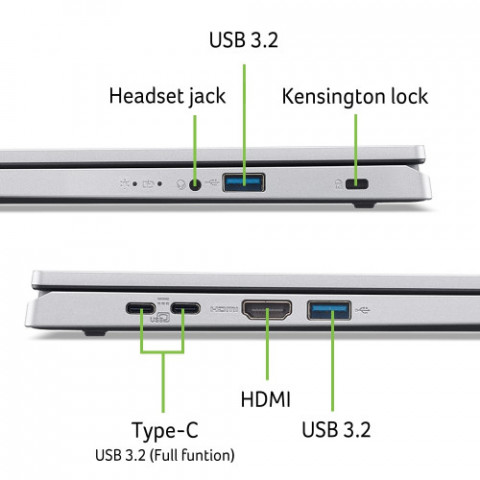 Ноутбук Acer Aspire Go 15 AG15-21P (NX.J8TEU.008) Silver
