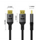 Кабель ColorWay DisplayPort-DisplayPort V2.1 16K 1.5м, Black (CW-CBDP091-BK)