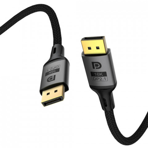 Кабель ColorWay DisplayPort-DisplayPort V2.1 16K 1.5м, Black (CW-CBDP091-BK)