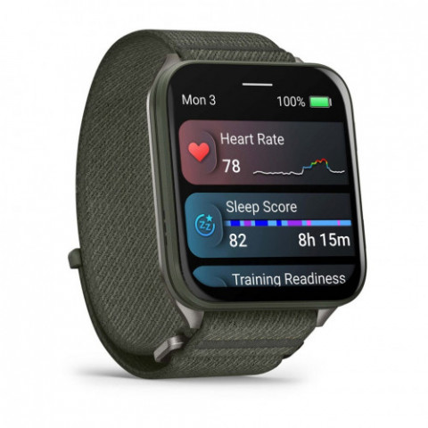 Смарт-годинник Garmin Venu X1 Moss Titanium with Moss Nylon (010-02980-23)