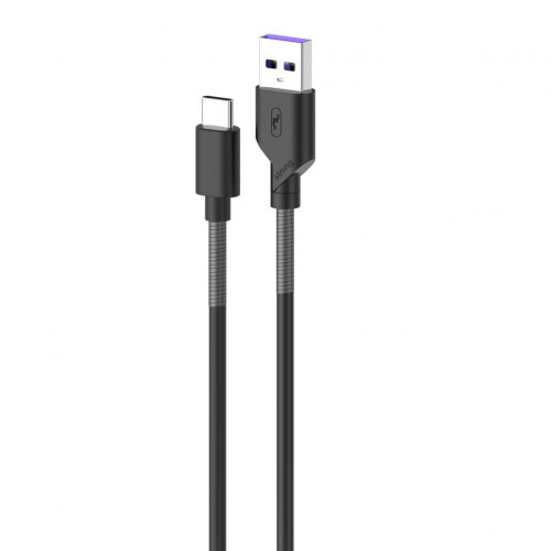 Кабель SkyDolphin S27L Spring Anti-Brake USB - USB Type-C (M/M), 1 м, Black (SDUSB-000611)