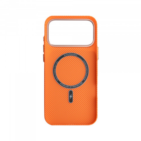 Чохол ArmorStandart LikeCarbon2 SE MagCase для Apple iPhone 17 Pro Max Kevlar Orange Rose Gold (ARM89169)