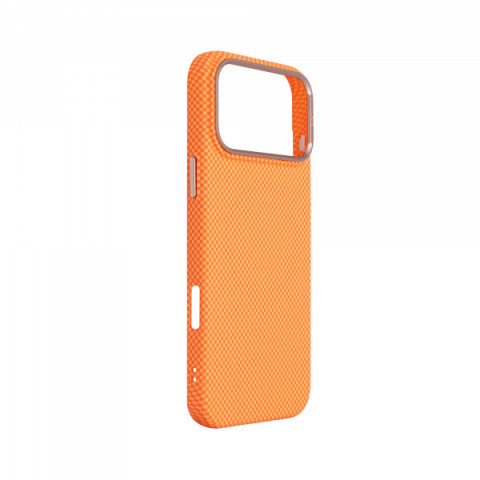 Чохол ArmorStandart LikeCarbon2 SE MagCase для Apple iPhone 17 Pro Max Kevlar Orange Rose Gold (ARM89169)