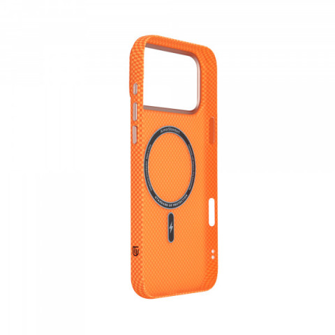 Чохол ArmorStandart LikeCarbon2 SE MagCase для Apple iPhone 17 Pro Max Kevlar Orange Rose Gold (ARM89169)