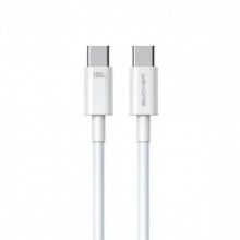 Кабель WK WDC-182 USB-C - USB-C 100W, 1м White (6941027632017)