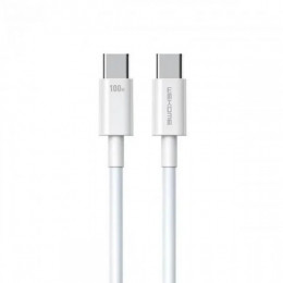 Кабель WK WDC-182 USB-C - USB-C 100W, 1м White (6941027632017)