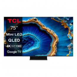 Телевізор 75" TCL MiniLED 4K 144Hz Smart Google TV Titan ONKYO sound