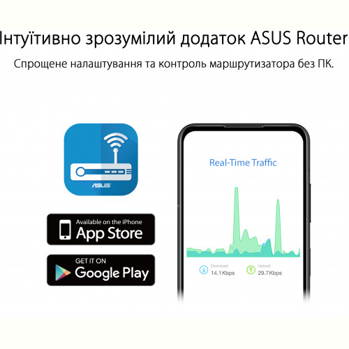 Бездротовий маршрутизатор Asus RT-AX52 (90IG08T0-MO3H00)