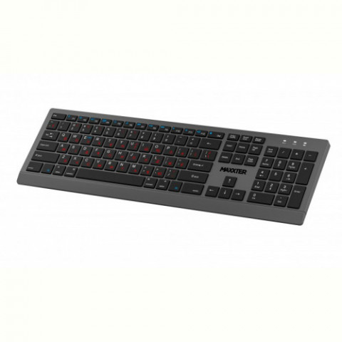 Клавiатура Maxxter KBW-01G-UA Gray-Black