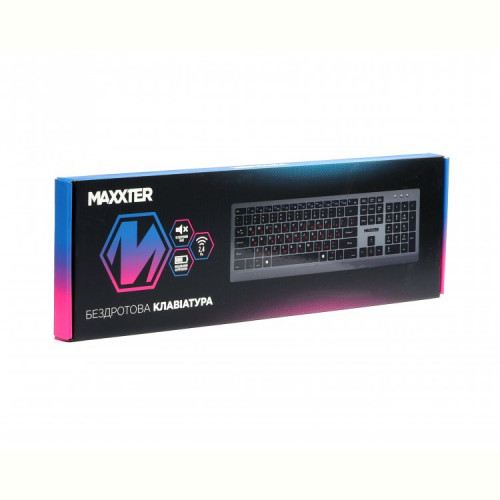 Клавiатура Maxxter KBW-01G-UA Gray-Black