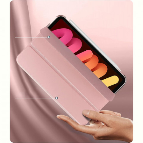 Чохол-книжка BeCover Tri Fold Hard для Apple iPad Mini 7 2024 8.3" Rose Gold (712456)