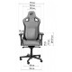Геймерське крісло GT Racer X-8005 Dark Gray/Black Suede