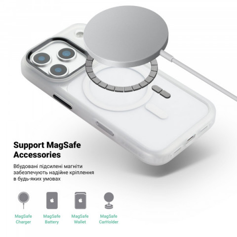 Чохол ArmorStandart Unit MagCase для Apple iPhone 17 Pro Matte Clear (ARM86291)