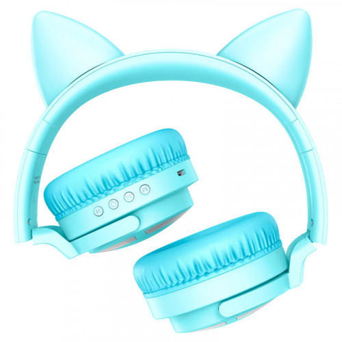 Bluetooth-гарнітура Borofone BO15 Cat Ear Blue (BO15U)