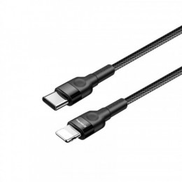 Кабель ColorWay USB-C-Lightning (PD Fast Charging 20W), 3.0А, 0.3м, Black (CW-CBPDCL054-BK)