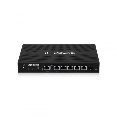 Маршрутизатор Ubiquiti EdgeRouter ER-6P (Quad-Core 1 GHz/1GB, 5x1GE, 1xSFP, passive poe)