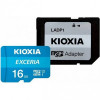 Карта пам`ятi MicroSDHC 16GB UHS-I Class 10 Kioxia Exceria R100MB/s (LMEX1L016GG2) + SD-адаптер