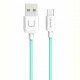 Кабель Usams US-SJ099 USB - USB Type-C, 1 м, Cyan (TCUSBXD03)